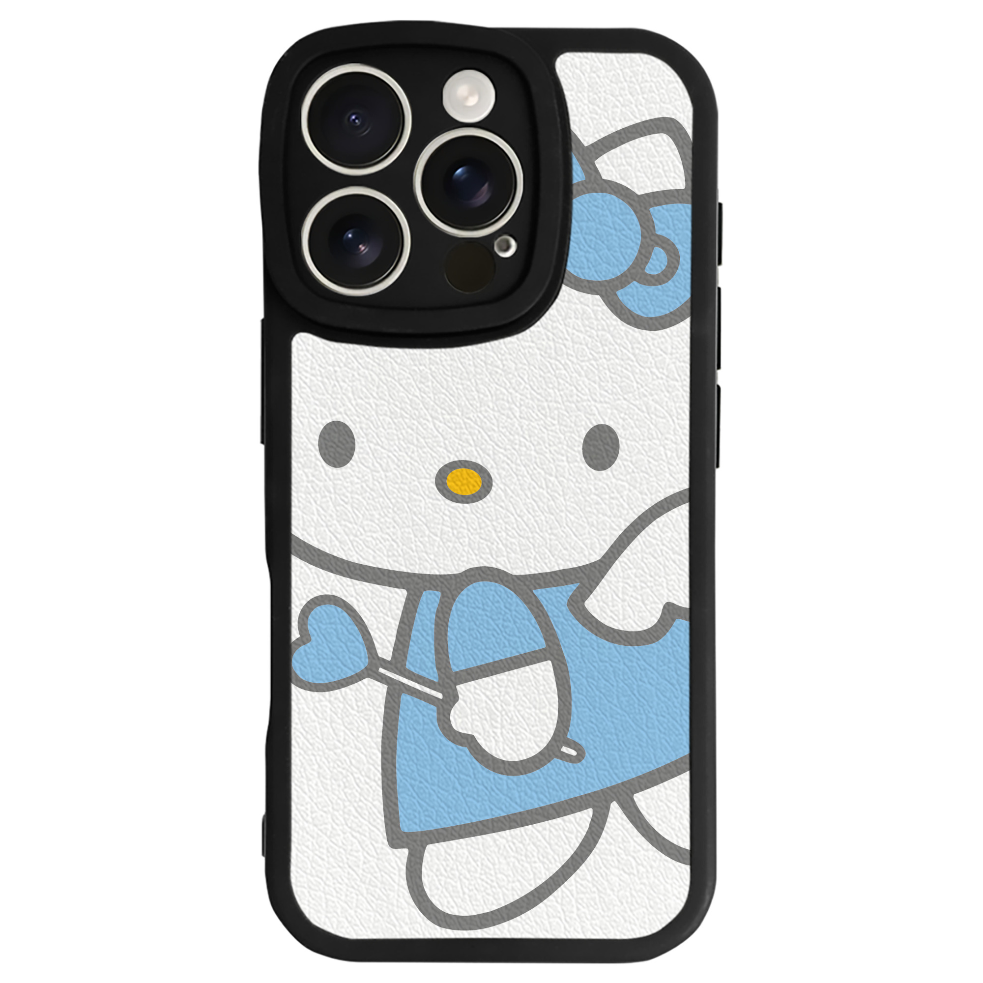 （画像用） Hello Kitty ハローキティ 【iPhone 16シリーズ対応】シリコンスマホケース（レザー調） 材質：シリコン